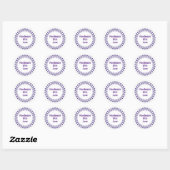 Handgemaakt met liefdesstickers ronde sticker (Vel)
