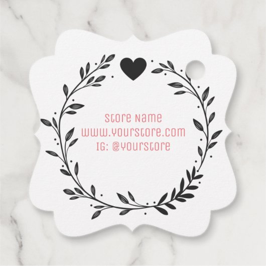 Handgemaakt met Love Bedankjes Labels (Achterkant)