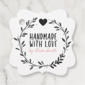 Handgemaakt met Love Bedankjes Labels (Voorkant)
