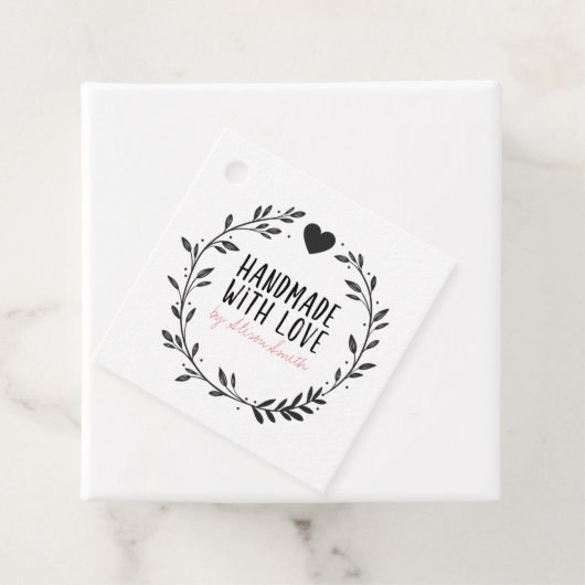 Handgemaakt met Love Bedankjes Labels (In situ)