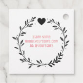 Handgemaakt met Love Bedankjes Labels (Achterkant)