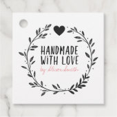 Handgemaakt met Love Bedankjes Labels (Voorkant)