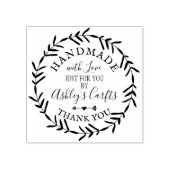 Handgemaakt met Love boho rustic Bedankt voor je Rubberstempel (Afrduk)