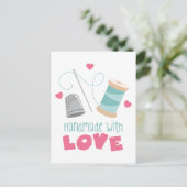 Handgemaakt met Love Briefkaart (Staand voorkant)