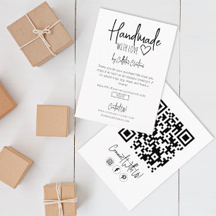 Handgemaakt met Love Business Hartelijk dank Visitekaartje