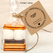 Handgemaakt met Love Business Insert - Monochromat Bedankjes Labels