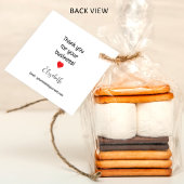 Handgemaakt met Love Business Insert - Red Heart Bedankjes Labels