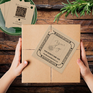 Handgemaakt met Love Business Promo - Kraft Bedankjes Labels