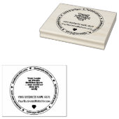 Handgemaakt met Love Business Promo - Monochromati Rubberstempel (Gestempeld)