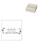 Handgemaakt met Love Business Rubber Stamp Rubberstempel (Gestempeld)