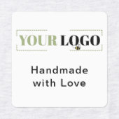 Handgemaakt met Love Company Logo Kleding Labels (Design 1)