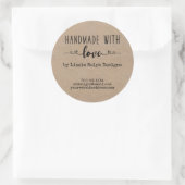 Handgemaakt met Love Country Kraft Look Labels (Tas)