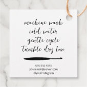 Handgemaakt met Love Crochet Bedankjes Labels (Achterkant)