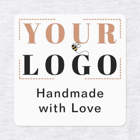 Handgemaakt met Love Custom Logo Kleding Kleding Labels (Design 1)