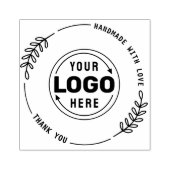 Handgemaakt met Love Custom Logo Rubber Stamp Rubberstempel (Afrduk)