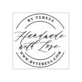 Handgemaakt met Love Custom Rubber Stamp Rubberstempel (Afrduk)