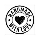 Handgemaakt met Love Distressed Self Inking Stamp Zelfinktende Stempel (Design)