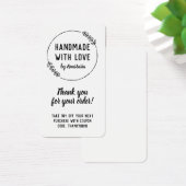 Handgemaakt met Love Doodle Wreated Dank u Visitekaartje (Bureau)