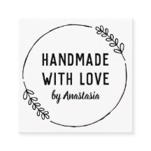 Handgemaakt met Love Doodle Wreated Personalized