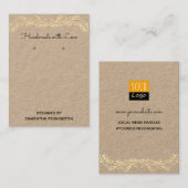 Handgemaakt met Love Earning Display — Productkaar Visitekaartje (Voorkant / Achterkant)