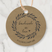 Handgemaakt met Love Etsy Home Crafter Craft Show Bedankjes Labels (Voorkant)
