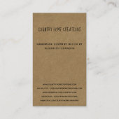 Handgemaakt met Love Etsy Home Crafter Craft Show Visitekaartje (Achterkant)