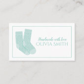 Handgemaakt met Love Gebreide Ambacht Visitekaartje (Voorkant)