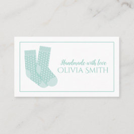 Handgemaakt met Love Gebreide Ambacht Visitekaartje