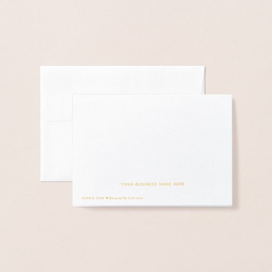 Handgemaakt met Love Handmade Shop Info Note Folie Kaarten (Met envelop)