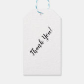 Handgemaakt met Love Hearts Bedankt Cadeaulabel (Achterkant)