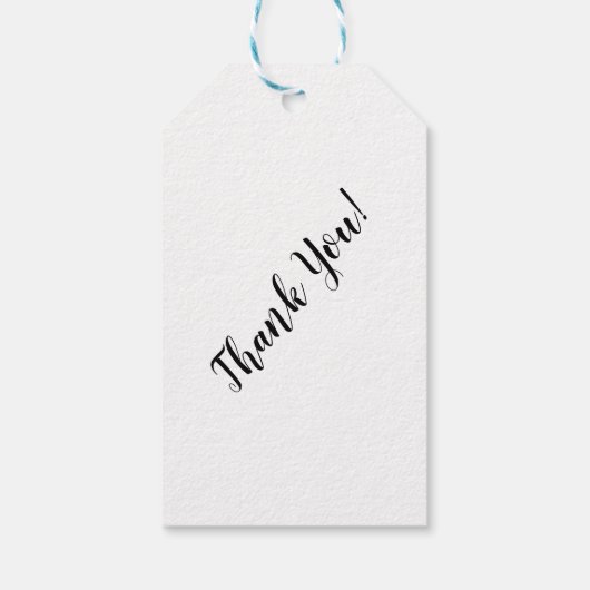 Handgemaakt met Love Hearts Bedankt Cadeaulabel (Achterkant)