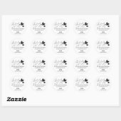 Handgemaakt met Love Hearts Script Etsy Home Craft Ronde Sticker (Vel)