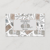 Handgemaakt met Love Knitter Visitekaartje (Voorkant)