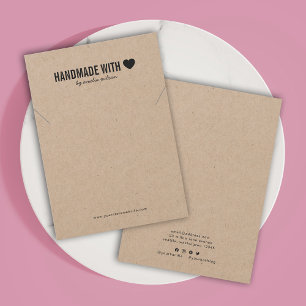 Handgemaakt met Love Kraft Ketting Display Kaart