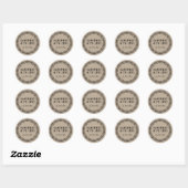 Handgemaakt met Love Kraft Personalized Sticker (Vel)