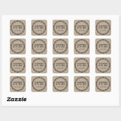 Handgemaakt met Love Kraft Personalized Sticker (Vel)