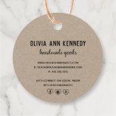 Handgemaakt met Love | Labels voor gepersonaliseer (Achterkant)