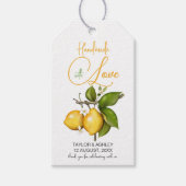 Handgemaakt met Love Lemon Fruit | Bruiloft Cadeaulabel (Voorkant)