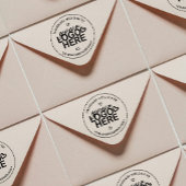 Handgemaakt met Love Logo Rustic Rubberstempel
