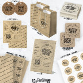 Handgemaakt met Love Logo Rustic Rubberstempel