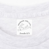 Handgemaakt met Love Magical Hare Labels (Aangebracht)