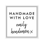Handgemaakt met Love | Modern minimalistisch stijl Zelfinktende Stempel (Design)