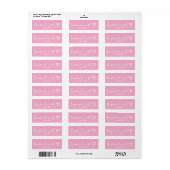 Handgemaakt met Love | Monogramlabel voor deegware Etiket (Full Sheet)