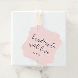 Handgemaakt met Love Pastel Product Labels