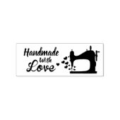 Handgemaakt met Love Rubberstempel (Afrduk)