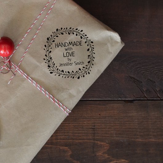 Handgemaakt met Love, Rubberstempel