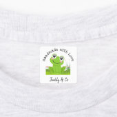 Handgemaakt met Love Schattige Frog Labels (Aangebracht)