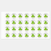 Handgemaakt met Love Schattige Frog Labels (Vel)