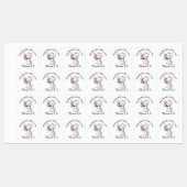 Handgemaakt met Love Schattige Mouse en Apple Labels (Vel)