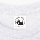 Handgemaakt met Love Scottie Dog Cute Personated Labels (Aangebracht)